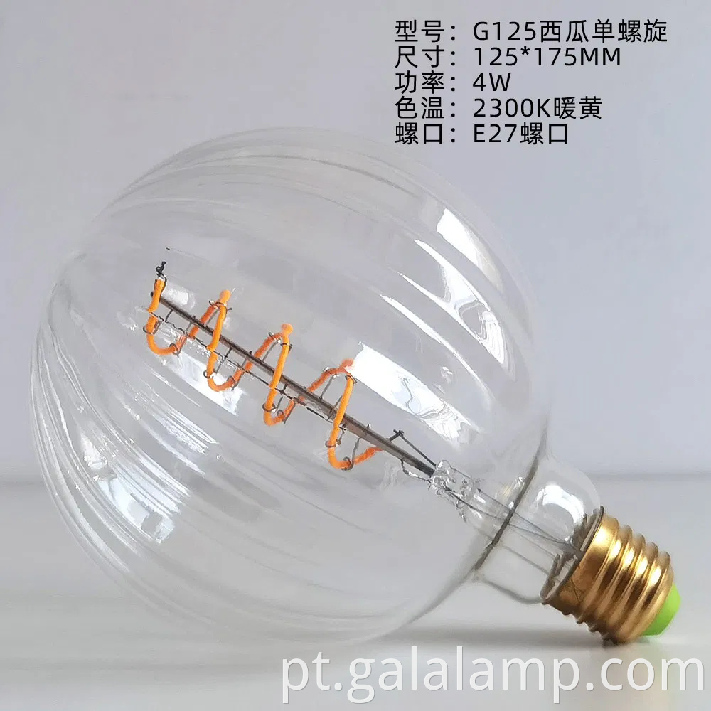 Lâmpada decorativa de filamento de led de formato de grande forma de círculo